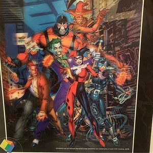 DC Comics 3D Lenticular Art Villains 11 x 14 in Portrait Matted